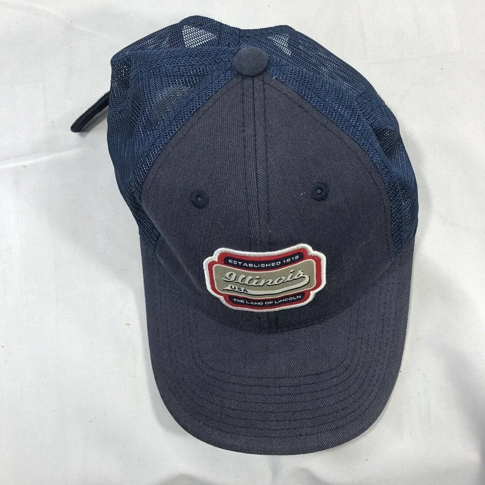Illinois The Land of Lincoln Hat Cap by American Needle Adjustable One Size Fits
